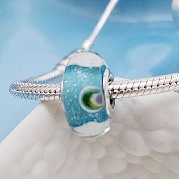 Pandora Rainbow Murano Glass Charm in Sterling Silver - Picture 3 of 4